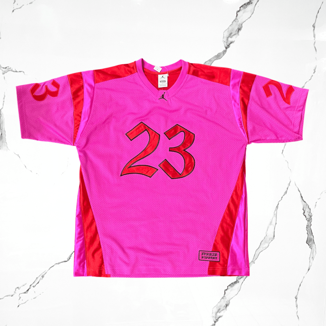 Supreme x Jordan Pink Red Jersey - Urban Utility