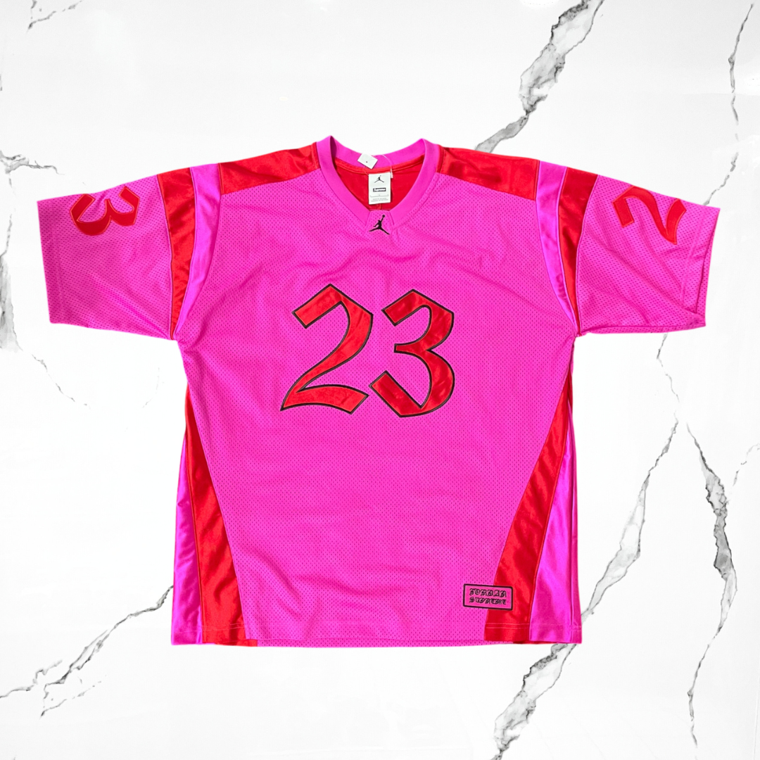 Supreme x Jordan Pink Red Jersey