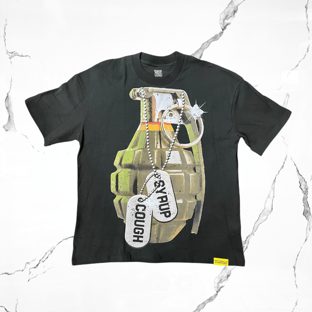 Thats A Awful Lot Of Coungh Sycrup Grenade T-shirt - Urban Utility