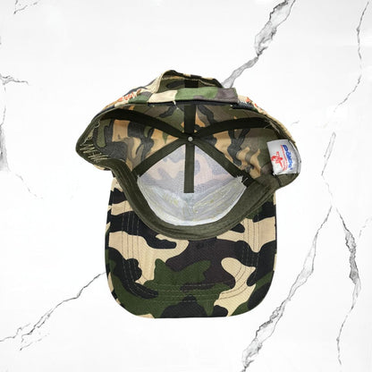 Palida Dad Hat Parche Orange Camo Beige Cap