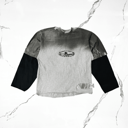 Palida Parche Black Grey Sunfade Long Sleeve - Urban Utility