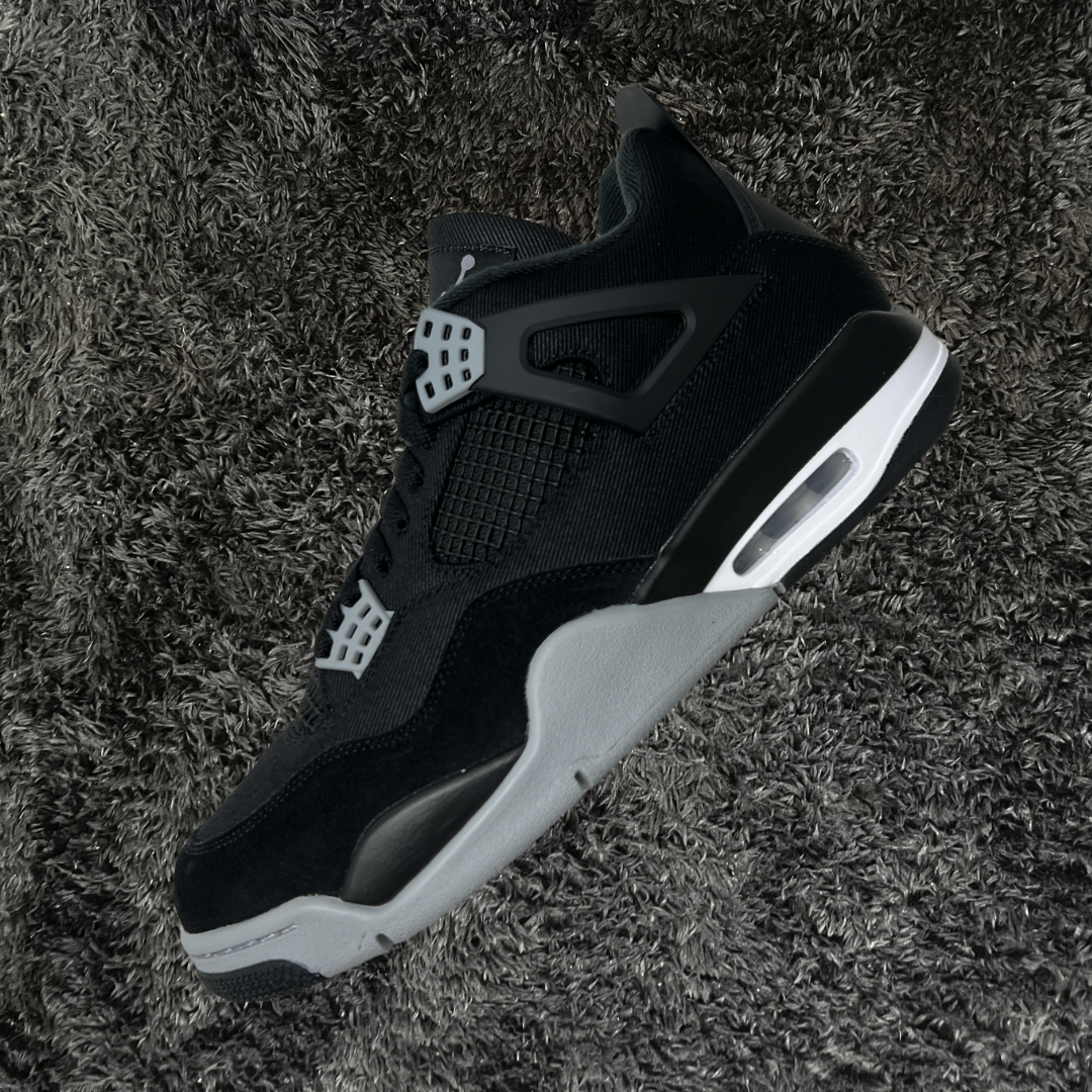 Jordan 4 Black Canvas