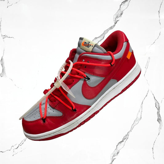 Dunk Low Off White University Red (De Uso) - Urban Utility