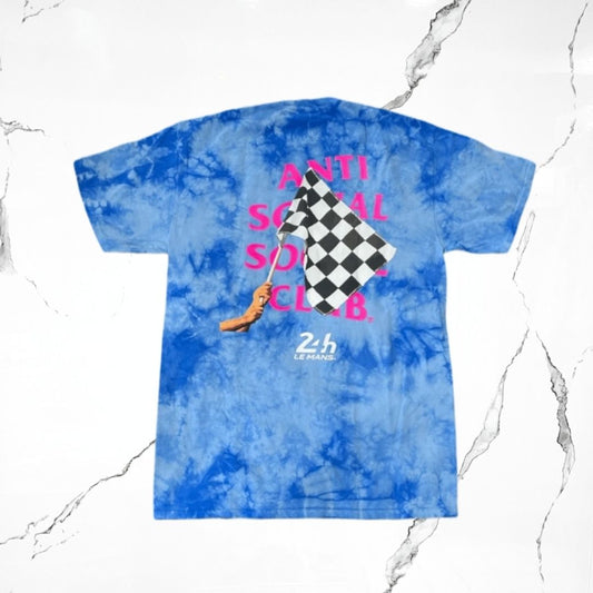 Anti Social Social Club 24 hours Of Le Mans Tie Dye Blue - Urban Utility