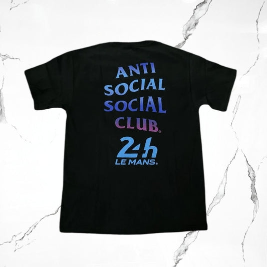 Anti Social Social Club 24 hours Of Le Mans Black Blue T-shirt - Urban Utility