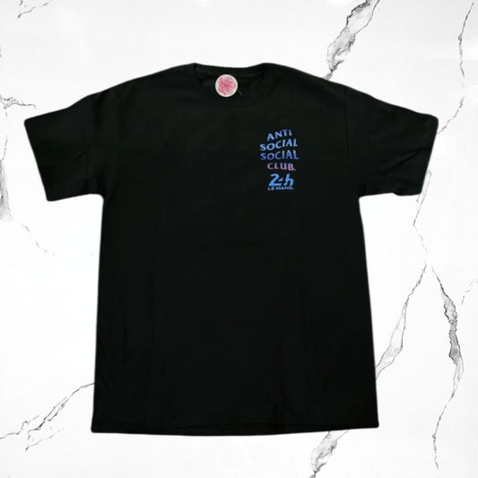 Anti Social Social Club 24 hours Of Le Mans Black Blue T-shirt - Urban Utility