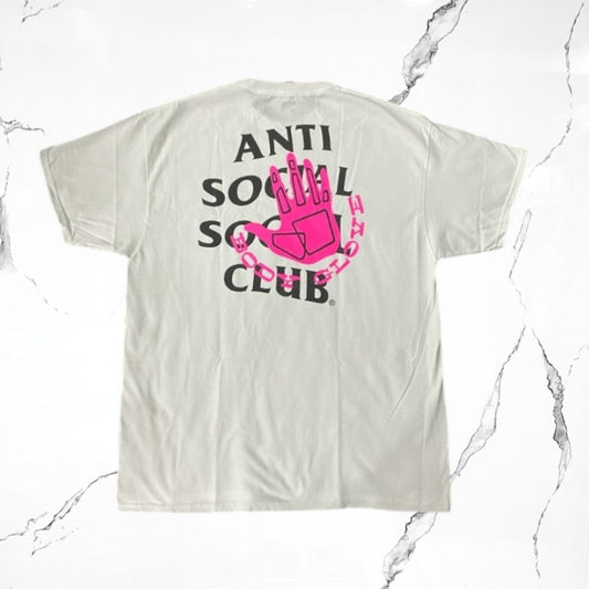 Anti Social Social Club Spray White Pink T-Shirt - Urban Utility