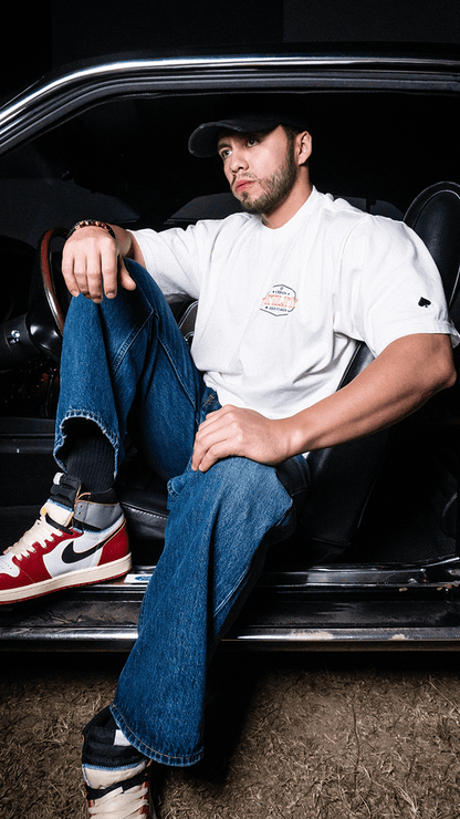 Urban Utility Carta Alta Blanco Rojo T-Shirt - Urban Utility