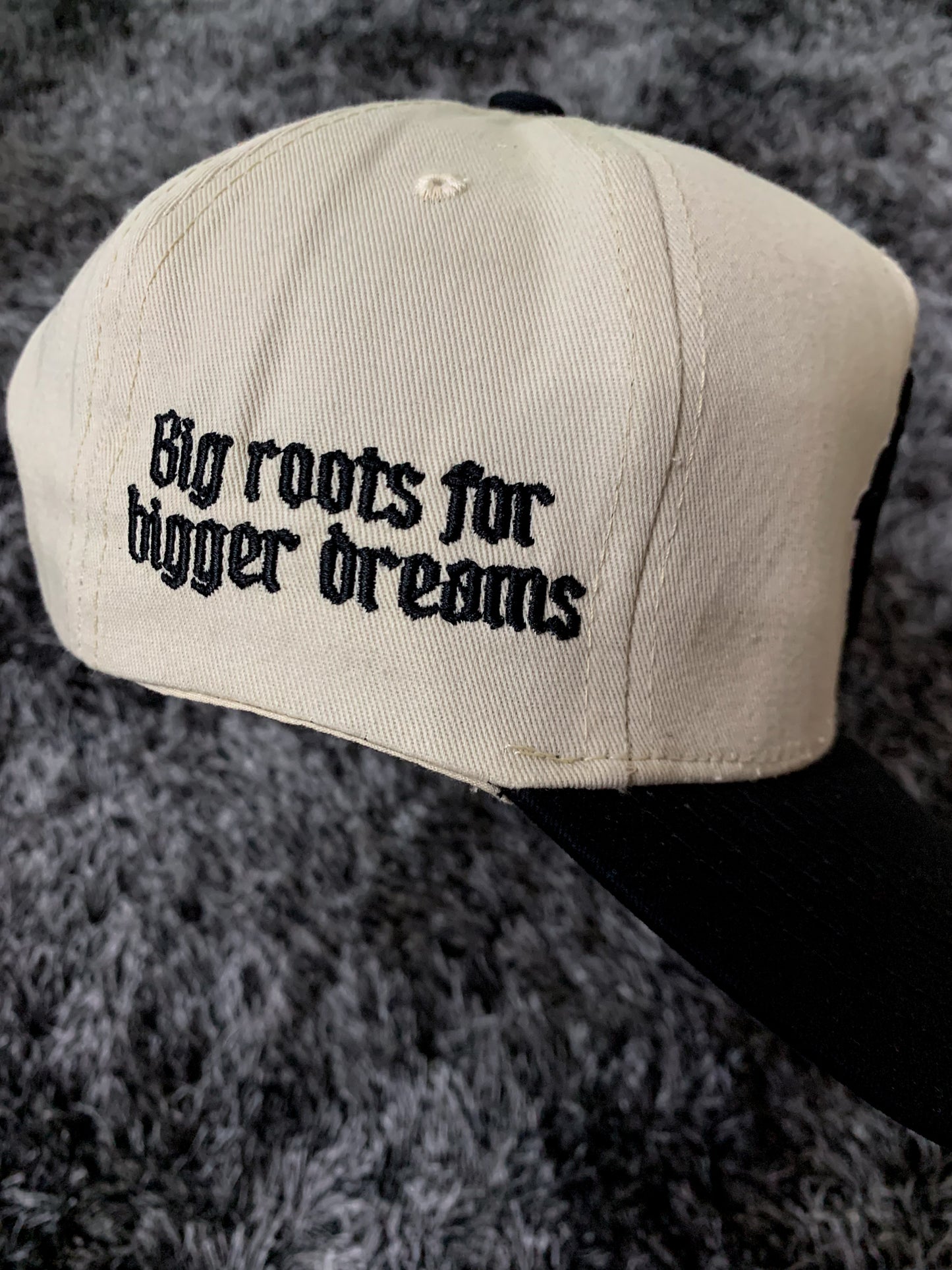 Roots of Dreams Beige Baby Blue Cap