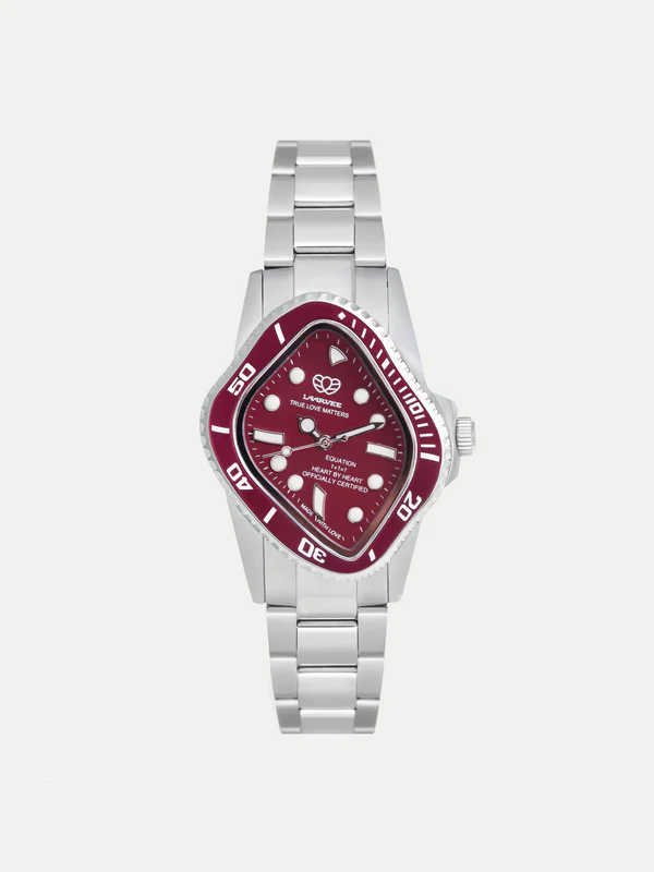 Laarvee Ruby Red Bezel & Ruby Red Dial (W)