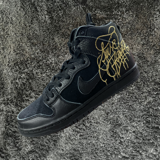 Dunk SB High Faust Black Gold